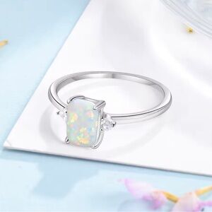 Sterling Silver Opal Ring